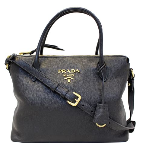 prada bag leather black|prada leather shoulder bag price.